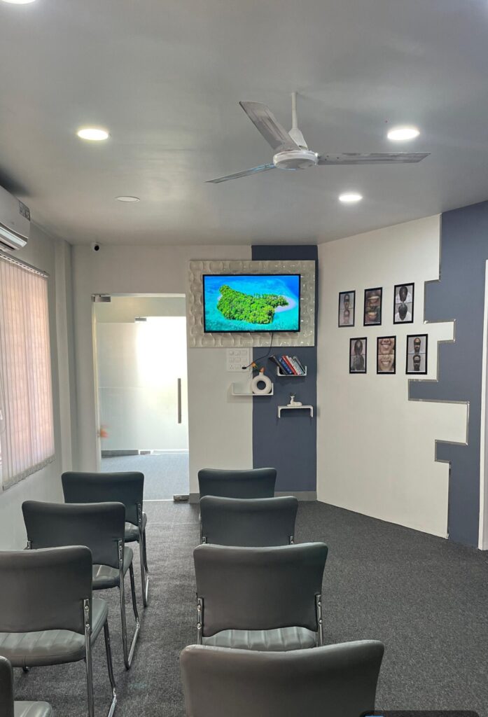 GIA Clinics Vijayawada family dental care waiting room